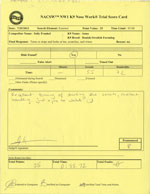 Trial Score Sheets